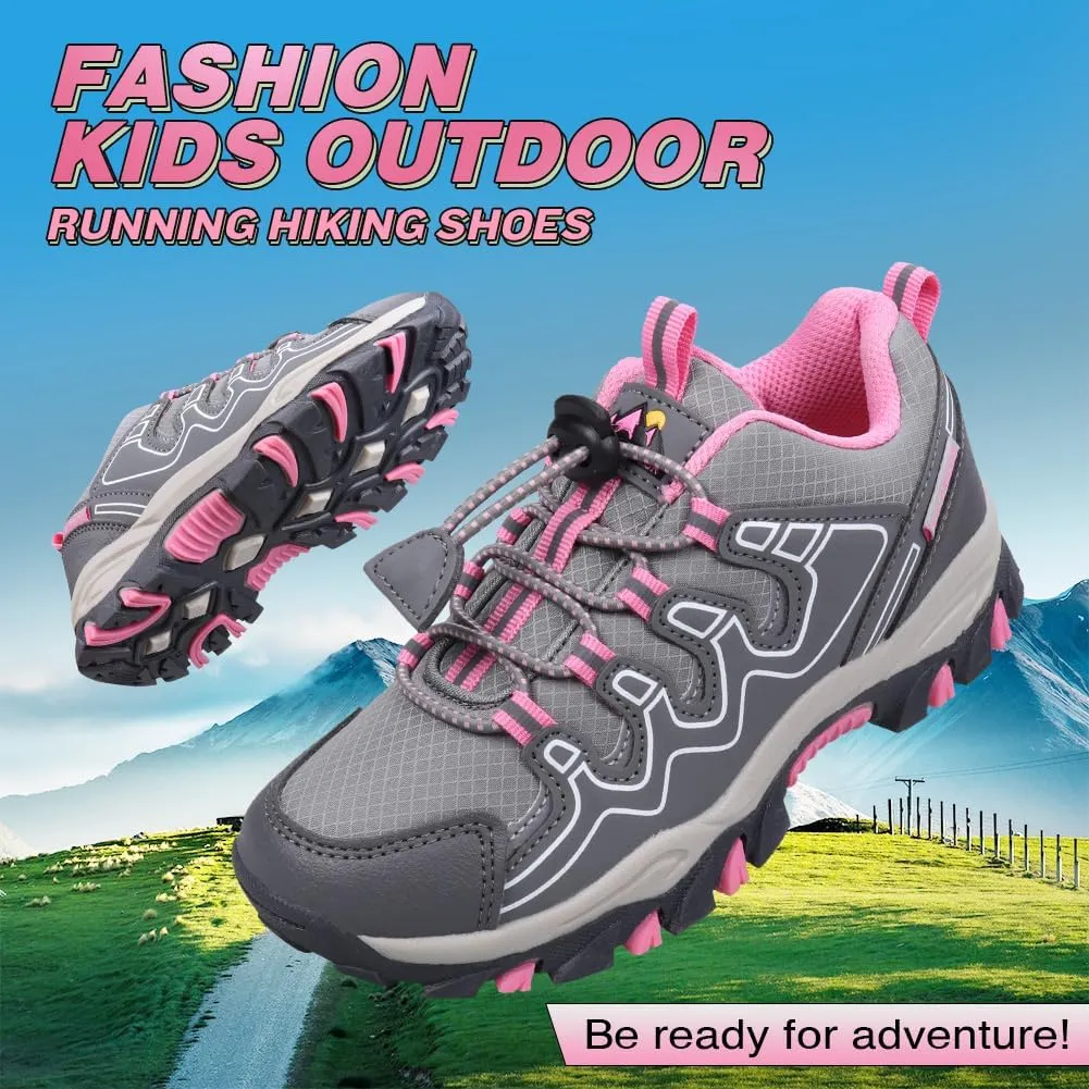 UOVO Boys Shoes Boys Tennis Running Sneakers Waterproof Hiking Shoes Kids Outdoor Fashion Sneakers Slip Resistant (Big/Little Boys)