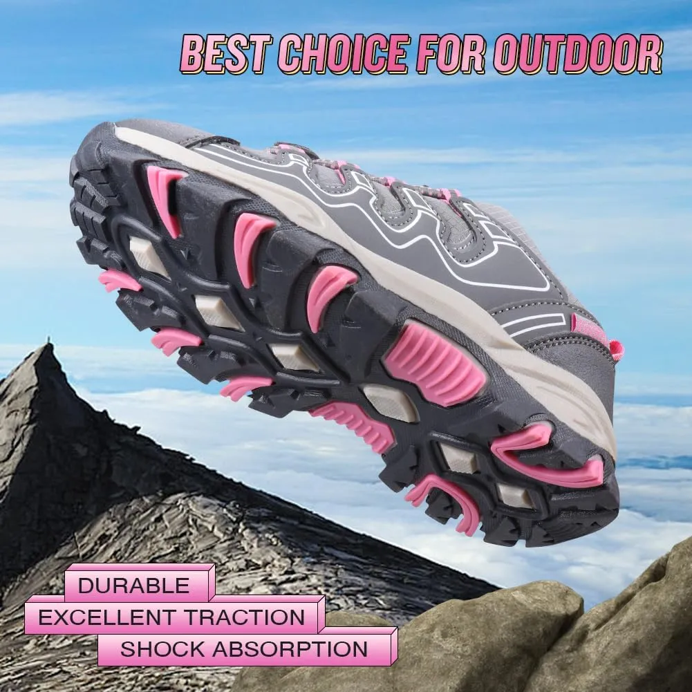 UOVO Boys Shoes Boys Tennis Running Sneakers Waterproof Hiking Shoes Kids Outdoor Fashion Sneakers Slip Resistant (Big/Little Boys)