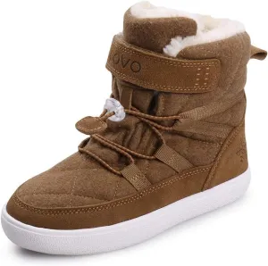 UOVO Boys Snow Boots Winter Waterproof Slip Resistant Fur Lined Outdoor Shoes(Little Kid/Big Kid)