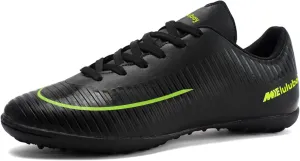 UYO Men's Indoor Soccer Shoes Football Cleats Low-Tops Lace-Up Non-Slip Spikes Sports Athletic Futsal TF Turf Sneaker