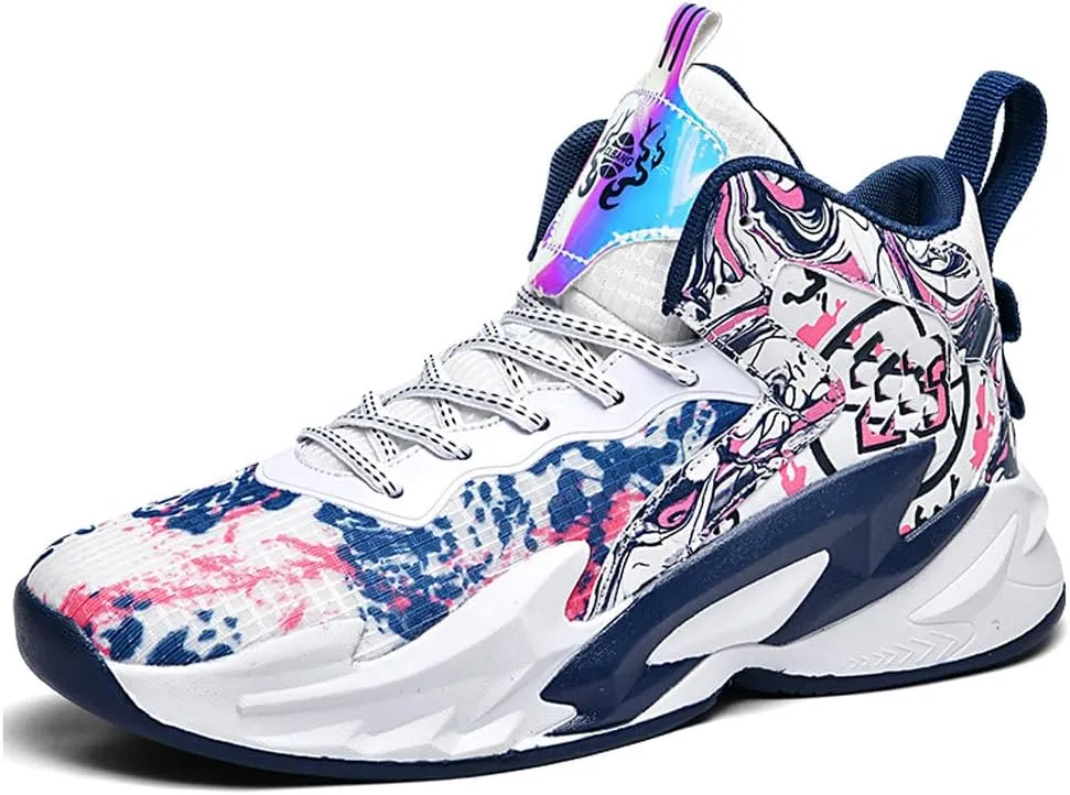 VAXAV Unisex High Top Basketball Shoes Outdoor Sports Running Tennis Sneakers