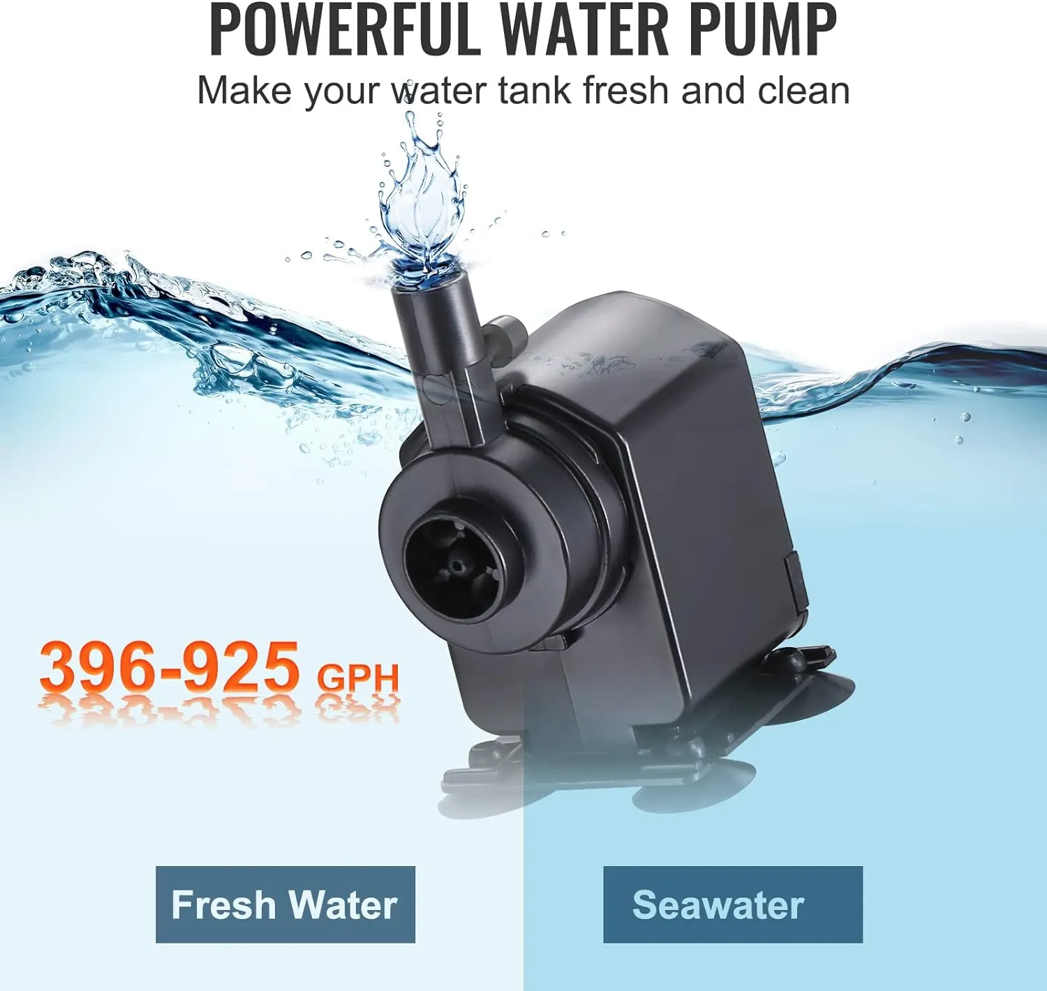VEVOR Aquarium Chiller, 92 Gal 348 L, 1/4 HP Hydroponic Water Chiller, Quiet Refrigeration Compressor for Seawater and Fresh Water, Fish Tank Cooling System with Pump/Hose, for Jellyfish, Coral Reef