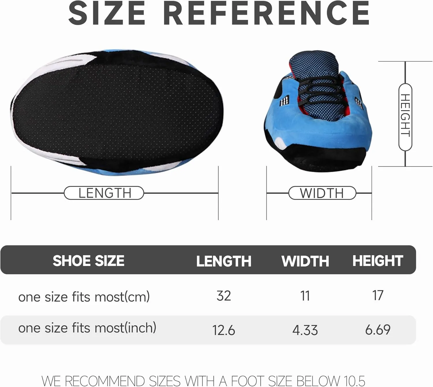 Warm Plush Sneaker Slippers, Trendy Anti-Slip Furry Soft House Shoes Fluffy Unisex Comfy Home Slides One Size Fits Most Indoor Outdoor