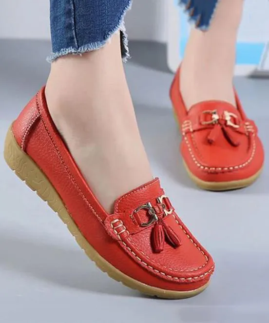 White Casual Splicing Comfortable Loafer Shoes UU006