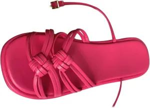 Women Strappy Braided Casual Sandal High Elastic Summer Stretch Flat Open Toe Hollow Out Sandals Beach Vacation Shoe