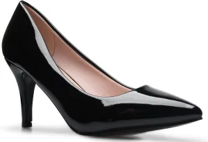 Women's Classic D'Orsay Closed Toe Mid Stiletto Heel Pump | Dress, Work, Party Low Heeled Pumps | high Casual Comfortable Sale