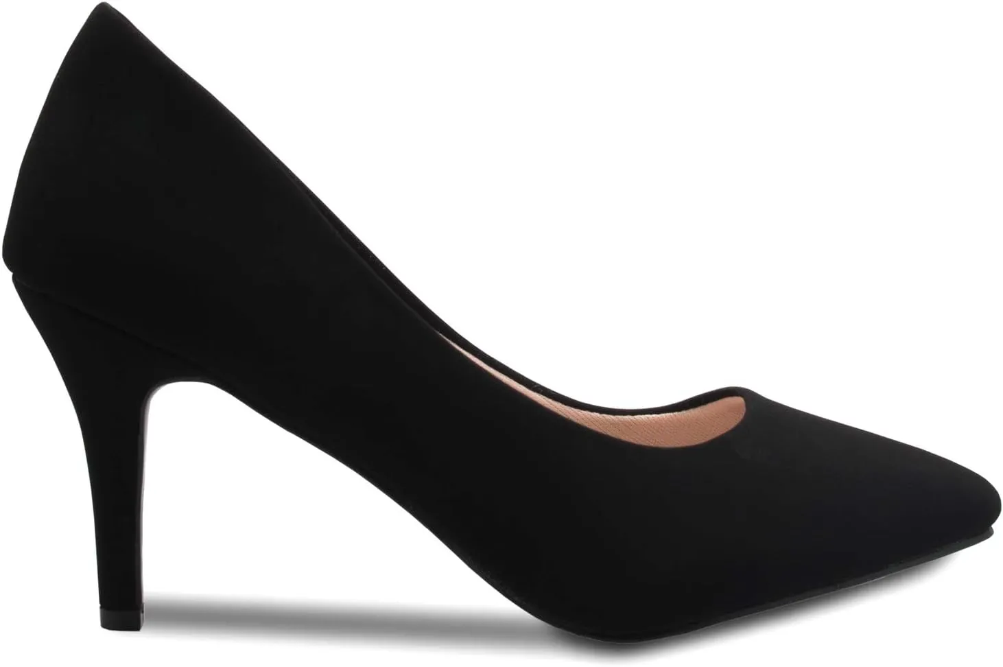 Women's Classic D'Orsay Closed Toe Mid Stiletto Heel Pump | Dress, Work, Party Low Heeled Pumps | high Casual Comfortable Sale
