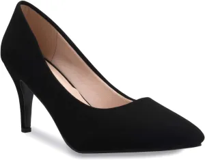 Women's Classic D'Orsay Closed Toe Mid Stiletto Heel Pump | Dress, Work, Party Low Heeled Pumps | high Casual Comfortable Sale