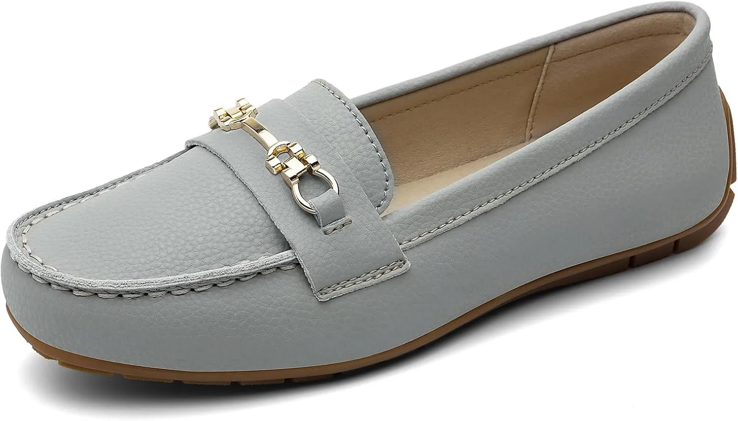 Women's Comfortable & Lightweight Leather Loafers Slip-Ons Driving Mocs Walking Shoes Cute Business Casual Dress Shoes Work Flats for Women