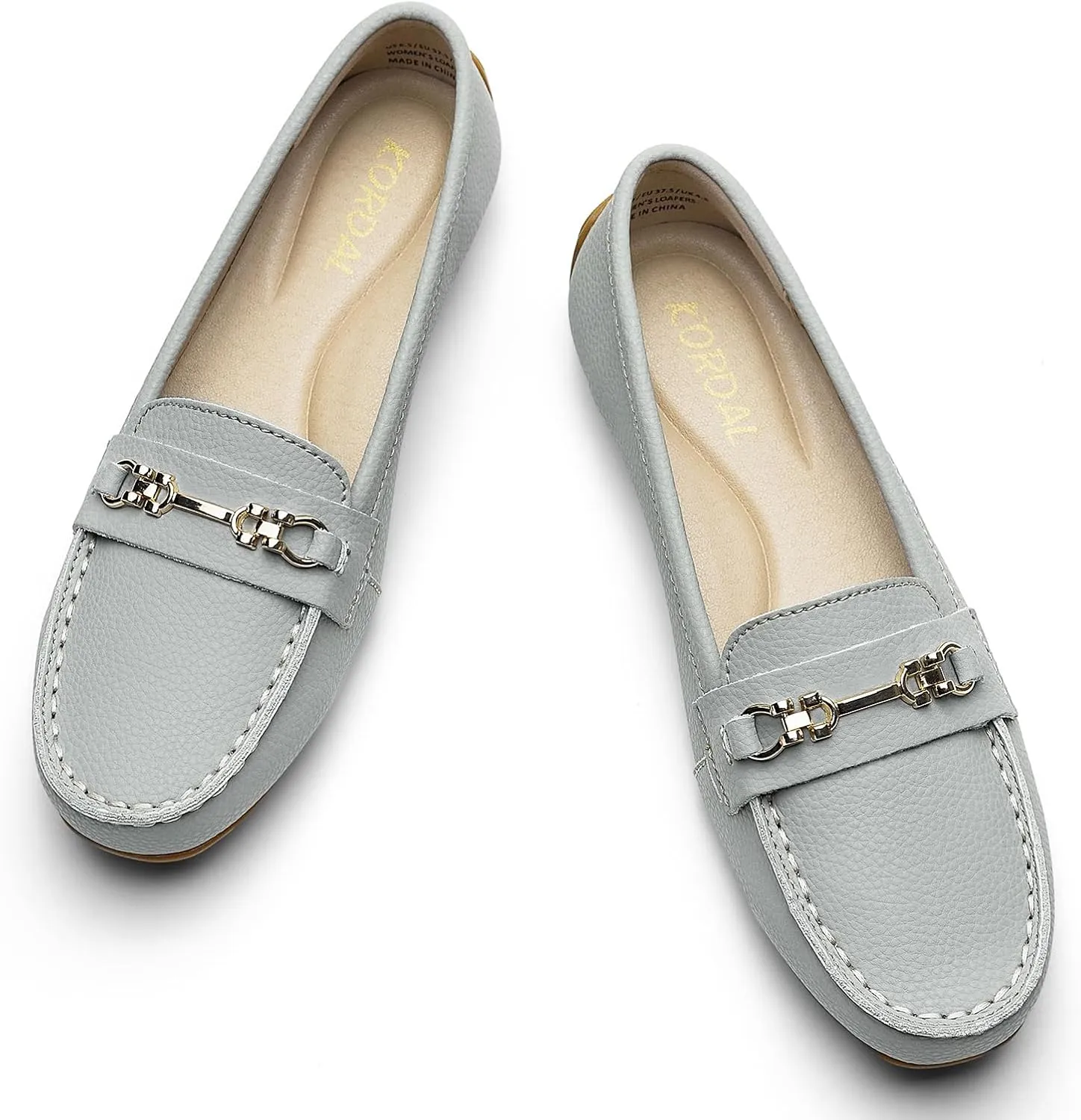 Women's Comfortable & Lightweight Leather Loafers Slip-Ons Driving Mocs Walking Shoes Cute Business Casual Dress Shoes Work Flats for Women