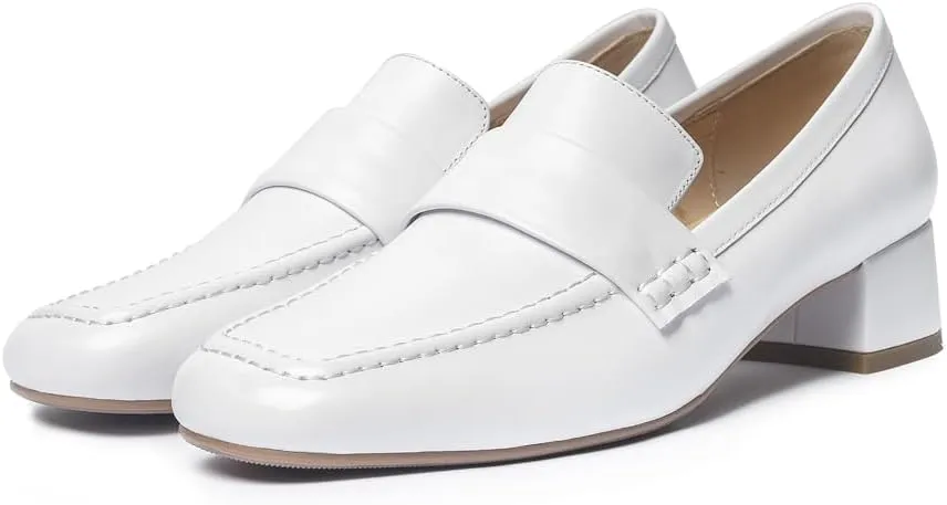 Women's Dress Leather Heels Loafer