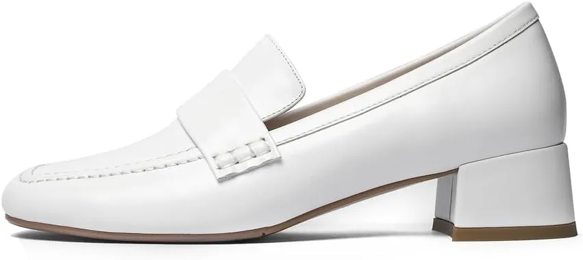 Women's Dress Leather Heels Loafer