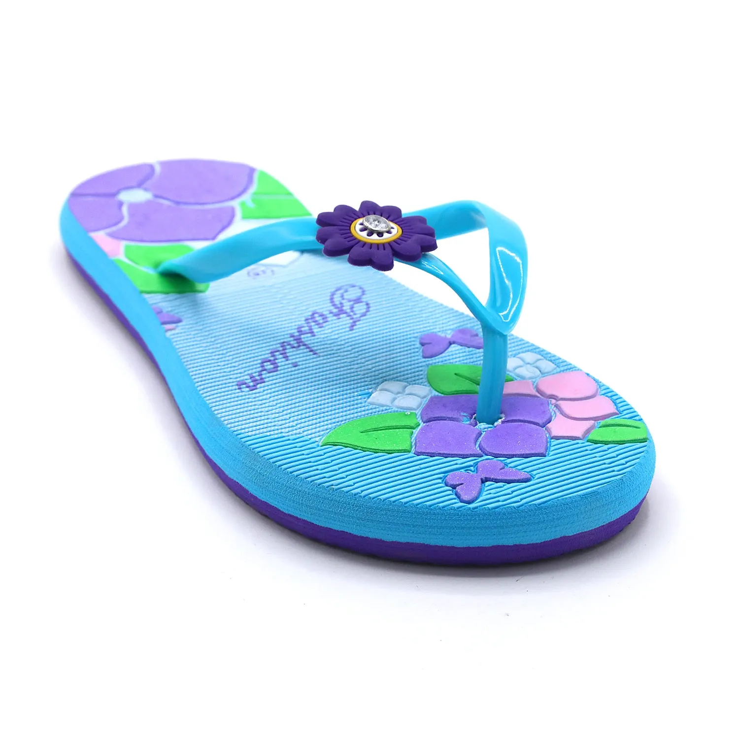 Women's Flip Flop Slipper - Cyan