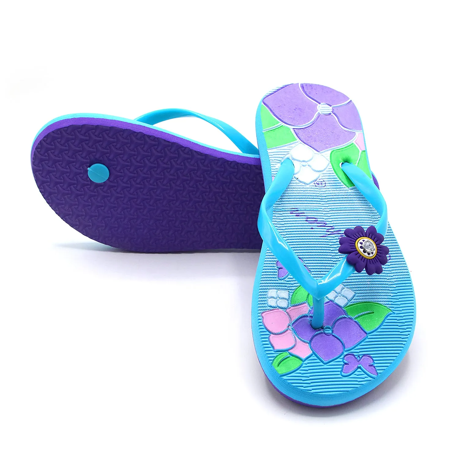 Women's Flip Flop Slipper - Cyan