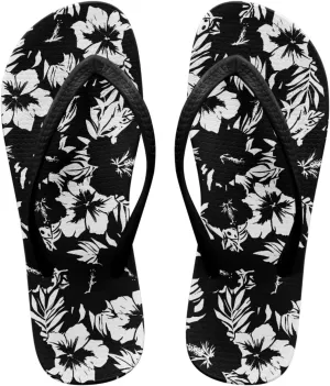 Women's Flip Flops Hawaiian Hibiscus Thong Sandals Comfortable Summer Beach Walking Slippers Shower Shoes