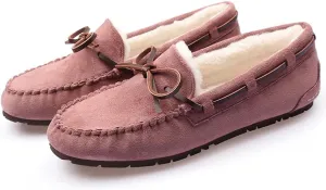 Women's Leather Penny Loafers Casual Driving Loafers Slip-On Loafer Flats Comfort Womens Boat Shoes Moccasins Walking Shoes for Women