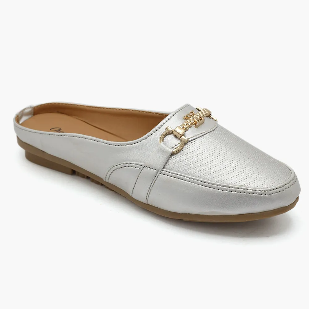 Women's Loafer - Silver