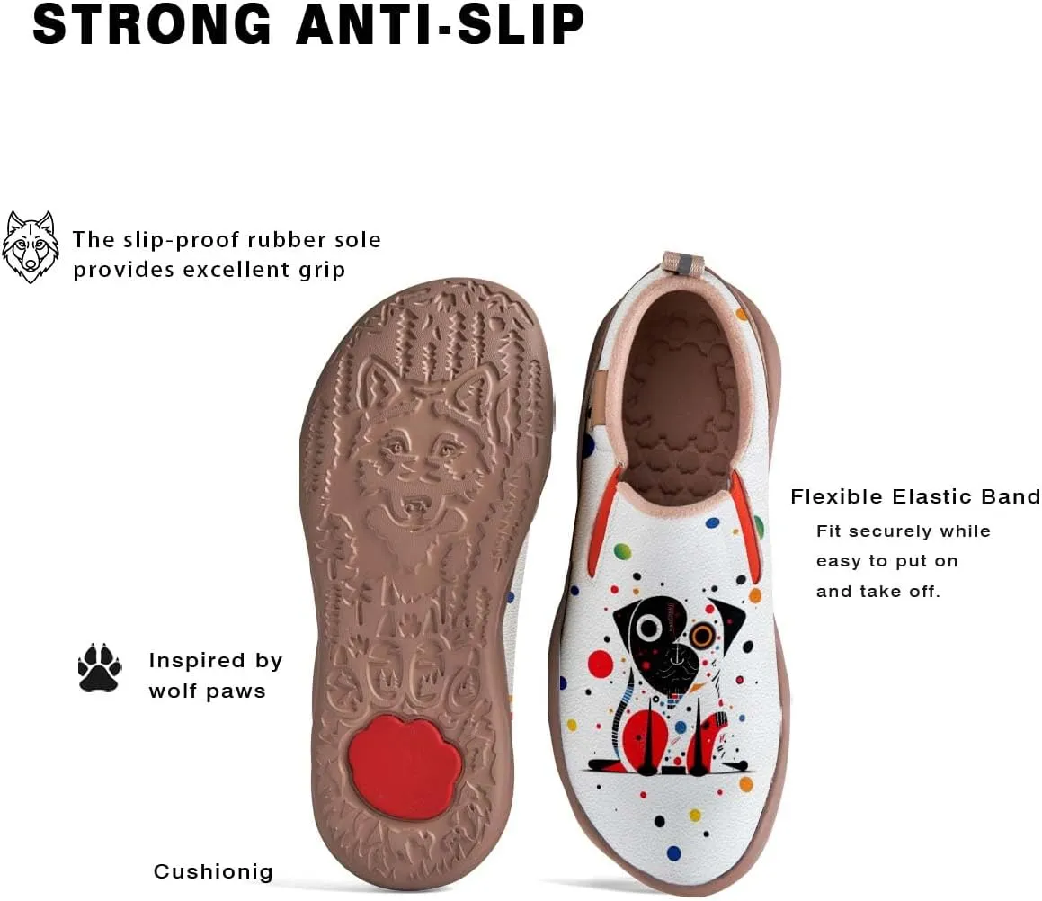 Womens Loafers Comfortable Travel Shoes Slip Ons Walking Lightweight Ladies Cartoon Animal Painted Sneaker