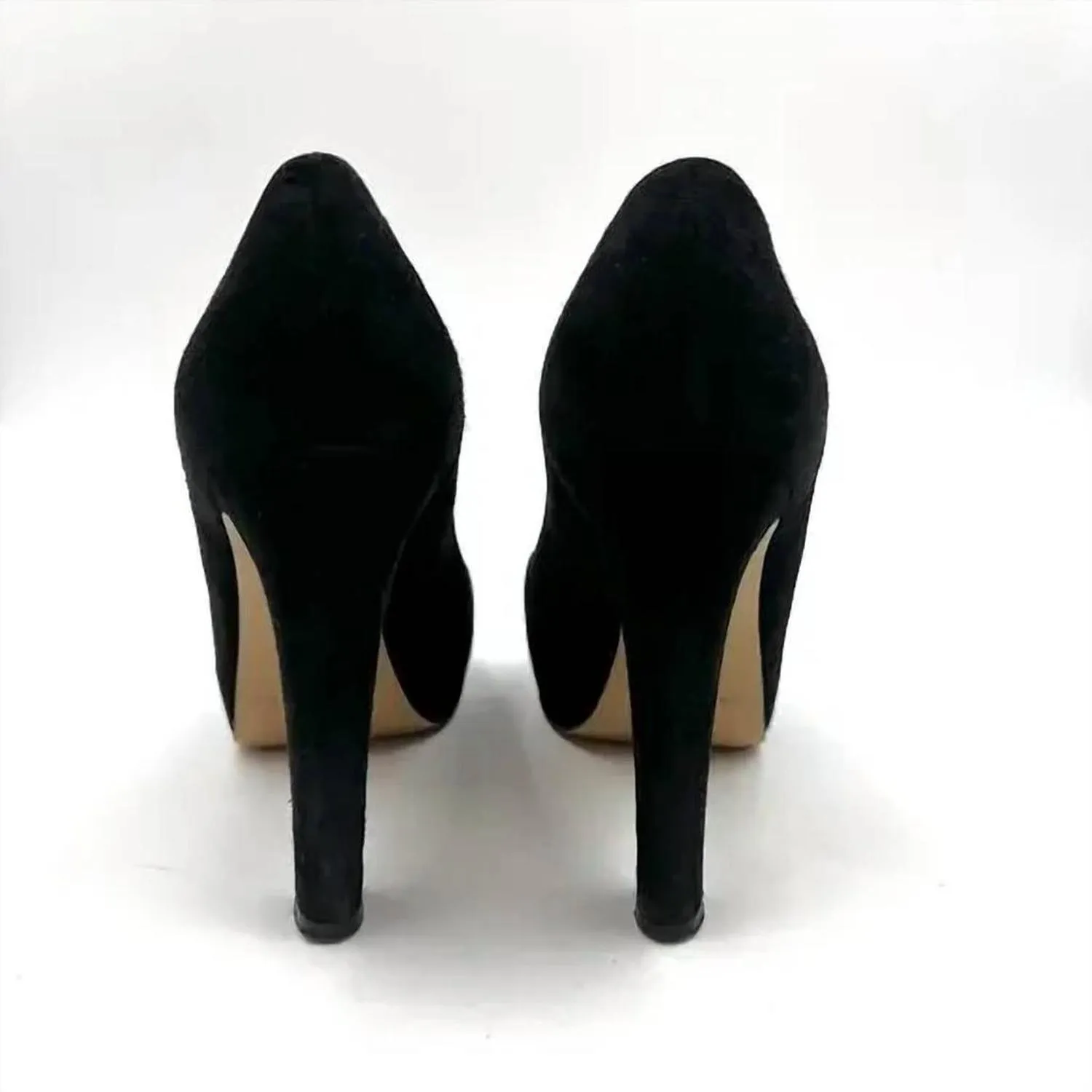 Women's Nessle Pumps Suede Heels In Black Suede