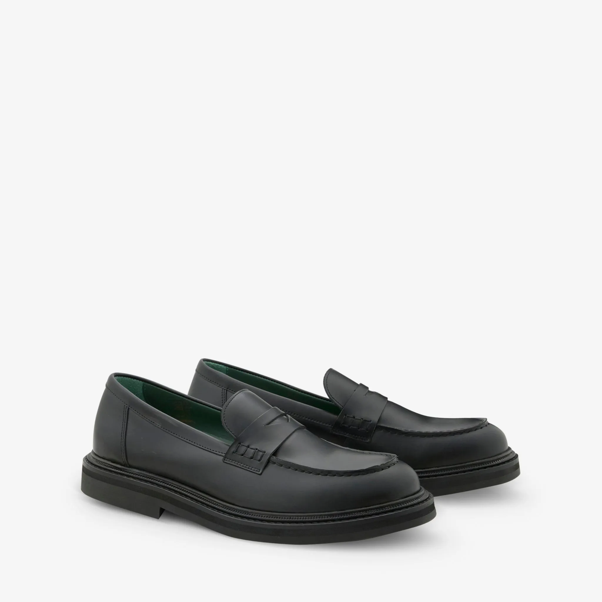 Women's Vinnee Penny Loafer Black Polido Leather