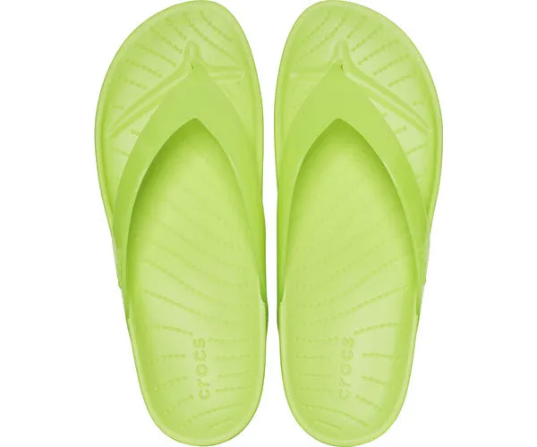 W's Crocs Splash Shine Flip  - Limeade