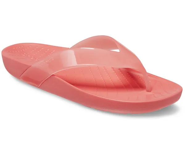 W's Crocs Splash Shine Flip  - Neon Watermelon