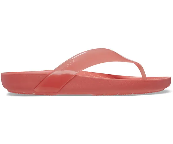 W's Crocs Splash Shine Flip  - Neon Watermelon