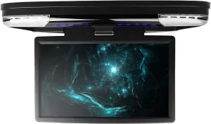 XTRONS® 15.6 Inch 1080P Video HD Digital Widescreen Car Overhead Coach Caravan Roof Flip Down DVD Player Game Disc with HDMI Port