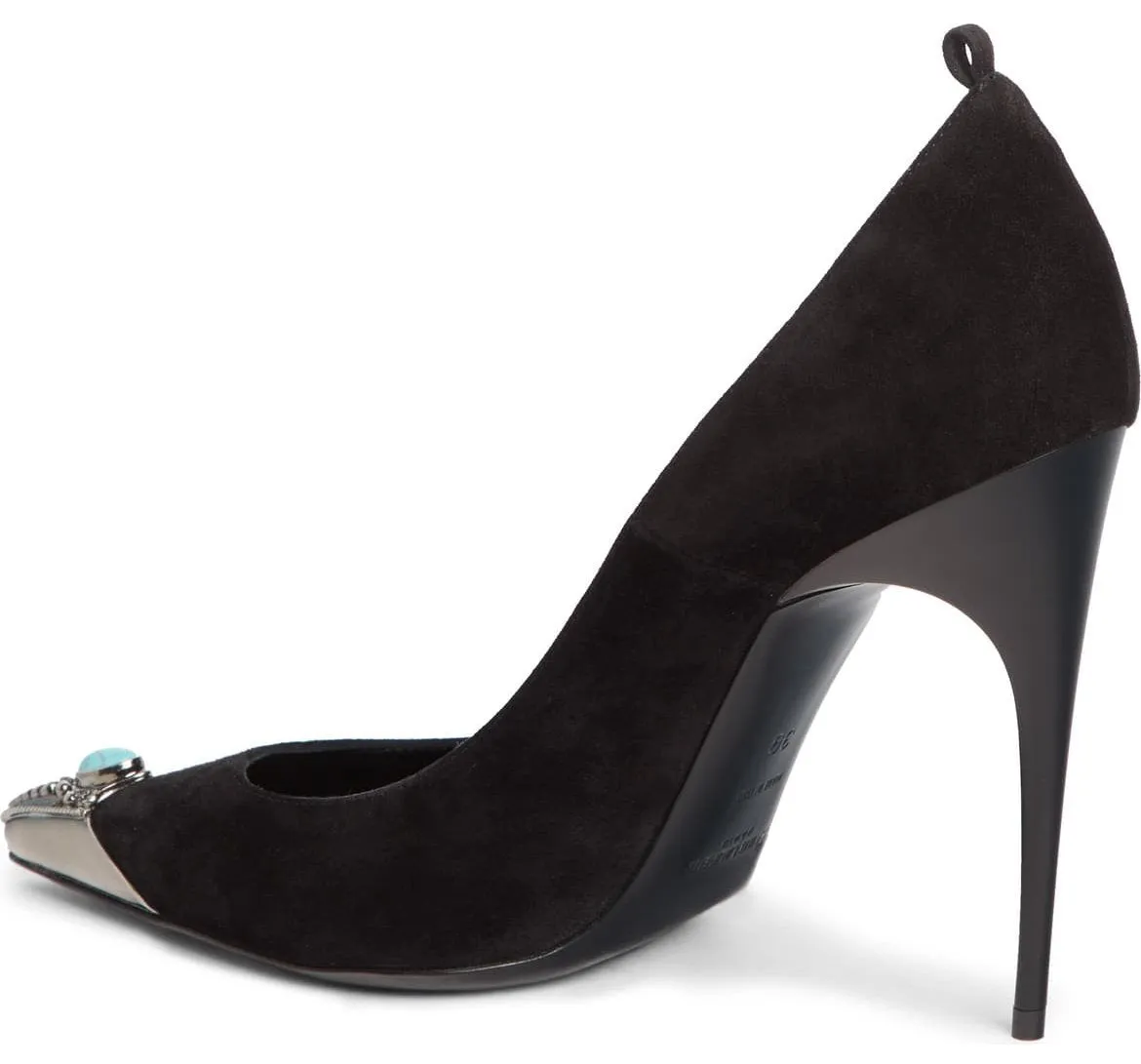 'Zoe' Embellished Pointy Toe Pump