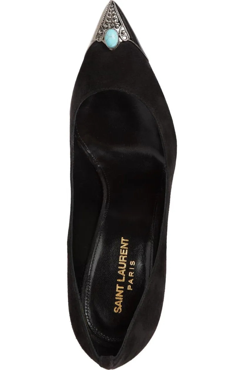'Zoe' Embellished Pointy Toe Pump