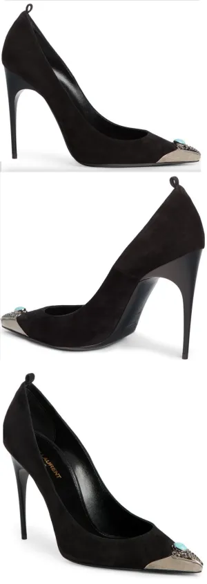 'Zoe' Embellished Pointy Toe Pump
